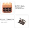Boxed Quick Wire Connectors  2/4/6/8 Pin Boxed Push In Cable Plug-in Wiring Cable Conductor  Terminal Block  AWG 16-12
