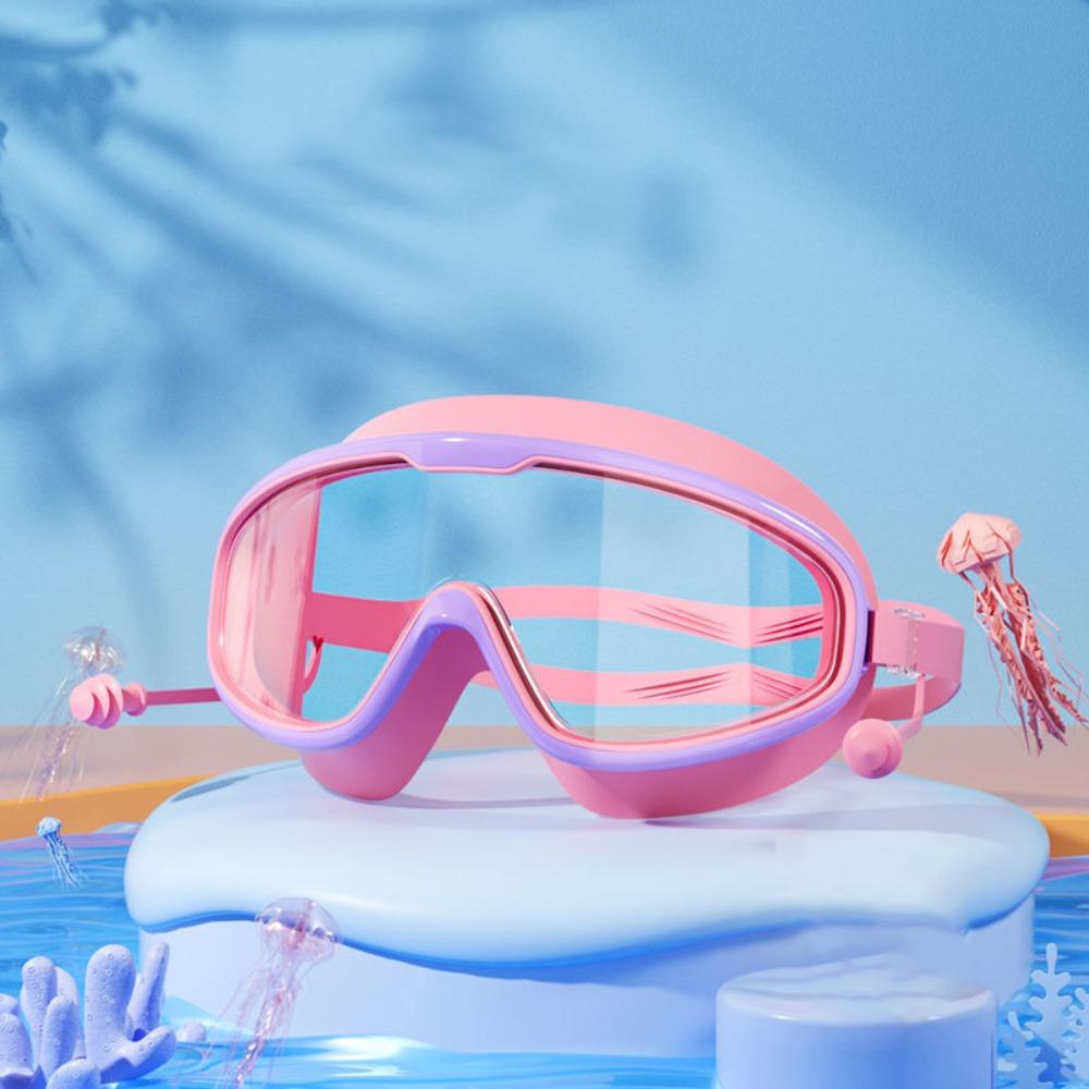 Waterproof Swimming Goggles Large Frame Water Racing Glasses Elastic Diving Eyewear Diving