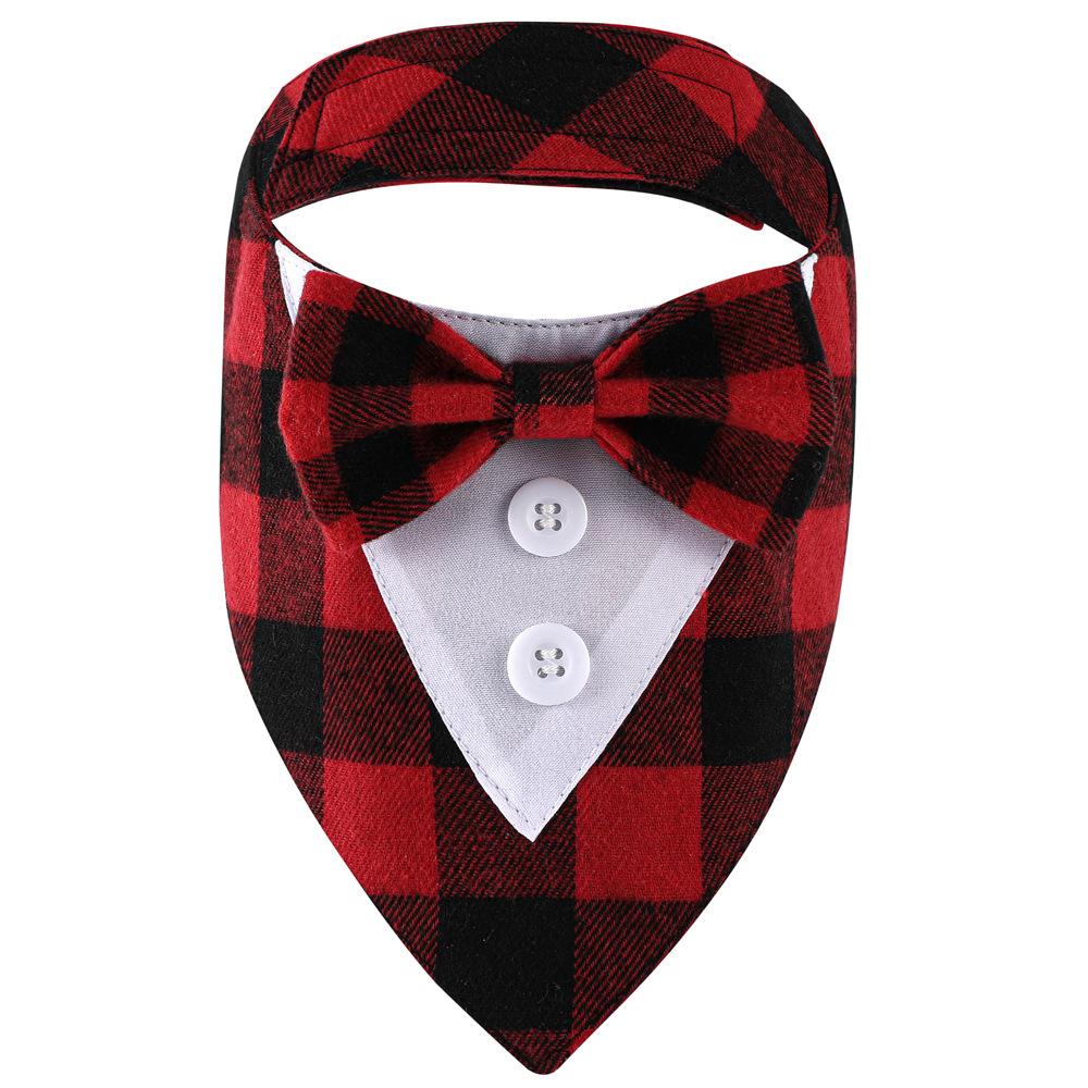 Tanpopo Brand Tuxedo Dog Wedding Collar Bow Tie Adjustable Collar Birthday Costume Outfit Cosplay Graduation Party Dress Bandana