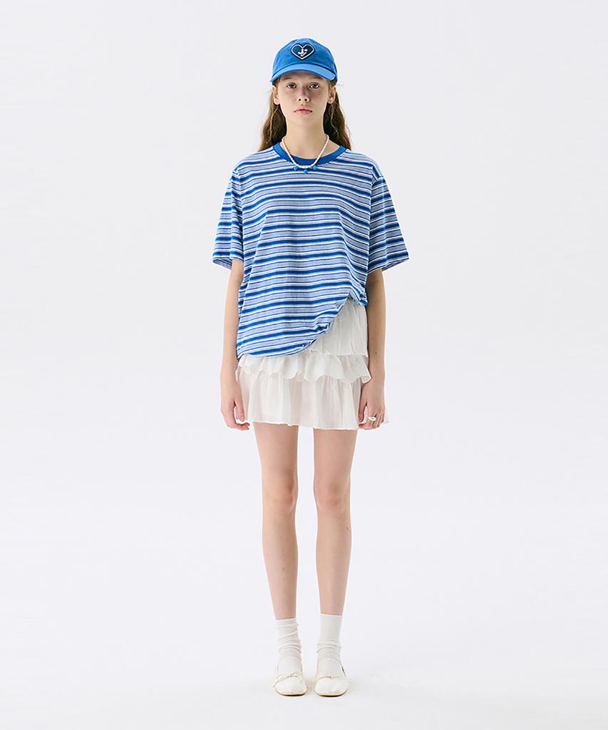 JUNEJUNE SPACE Vol13.Stripe T_Blue(Vol13.Stripe T_Blue)