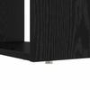 Desk with Shelf Black Oak Effect 113 x 54 x 120 cm