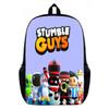 Stumble Guys Cartoon Kids Backpack Elementary School Students - Lightweight Ergonomic Shoulder Bag With Printed Design