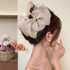 Sweet Chiffon Hair Claw Large Women Hair Grab Luxury Bow Shark Clip  Girl