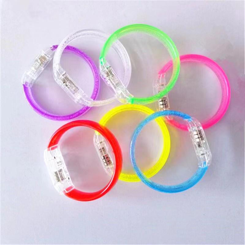 Светодиодный светящийся акриловый браслет с напечатанным логотипом для мероприятий и концертов