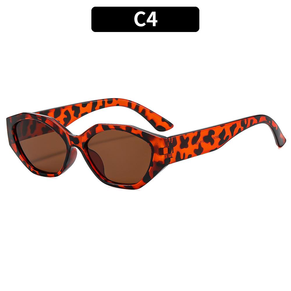 Women's sunglasses - unisex retro small frame polygonal cat-eye sunglasses