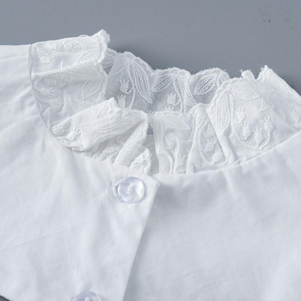 Женский воротник-стойка Винтажный топ Шейные украшения Галстуки Новый лацкан Ложный воротник