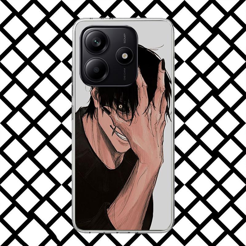 Kaisen J-Jujutsu Фушигуро Тодзи Чехол для телефона для Xiaomi Redmi Note 15 14 14S 13 12 12S 11 Pro Plus 11E 11T 11S 10S 5G Мягкий чехол F
