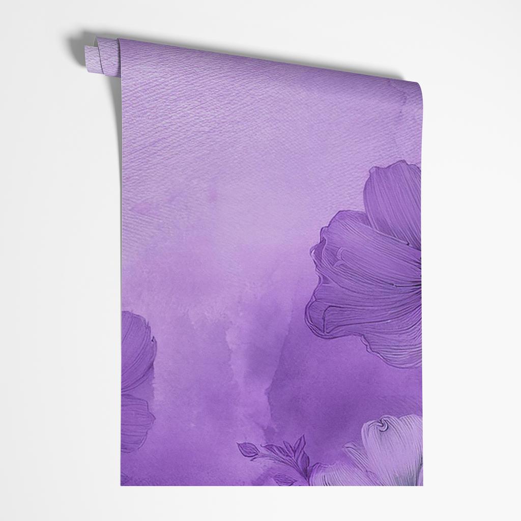 Wallpaper Purple flowers in a meadow