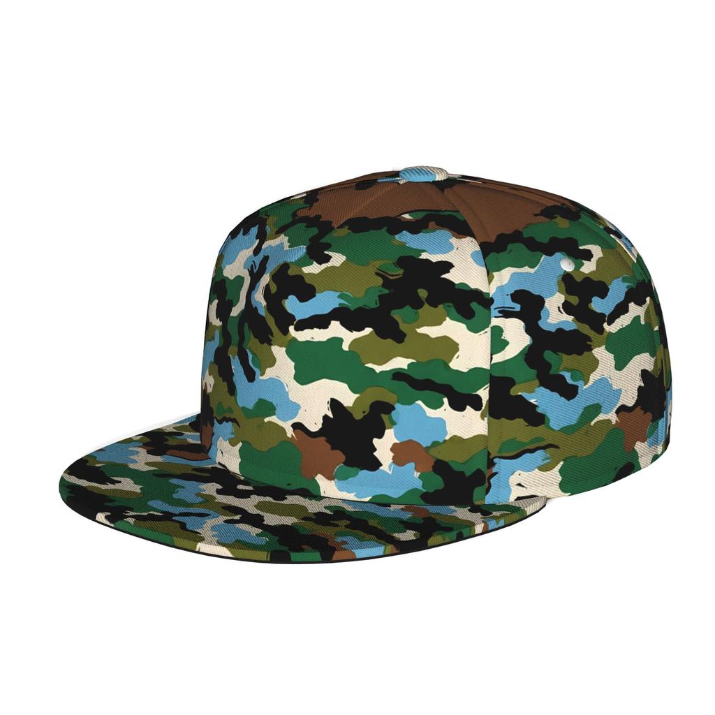 Регулируемая кепка-тракер Snapback для мужчин и женщин - Мягкая бейсболка с плоским козырьком и позиционируемым улучшенным камуфляжным принтом