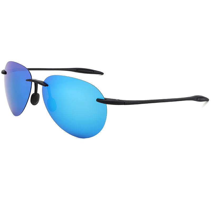 Frameless polarized toad sports glasses men driving shading sunglasses UV protection sunglasses fishing glasses