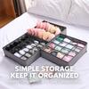 7/16/24 Grid Storage Box Fabric Closet Divider Socks Underwear Organizer  Wardrobe