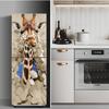 Kitchen Food Fruit Refrigerator Sticker Full Film Kitchenware Removable Renovation Freezer Door Cover Side Decoration Stickers