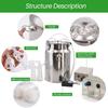 10L Stainless Steel Milker Bucket Vacuum Pump Electric Goat Milking Machine 220V Cattle Pulsating Milking Machine