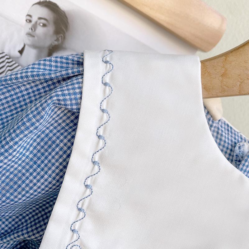 Платье для девочек, детское платье принцессы в консервативном стиле, юбка с матросским воротником