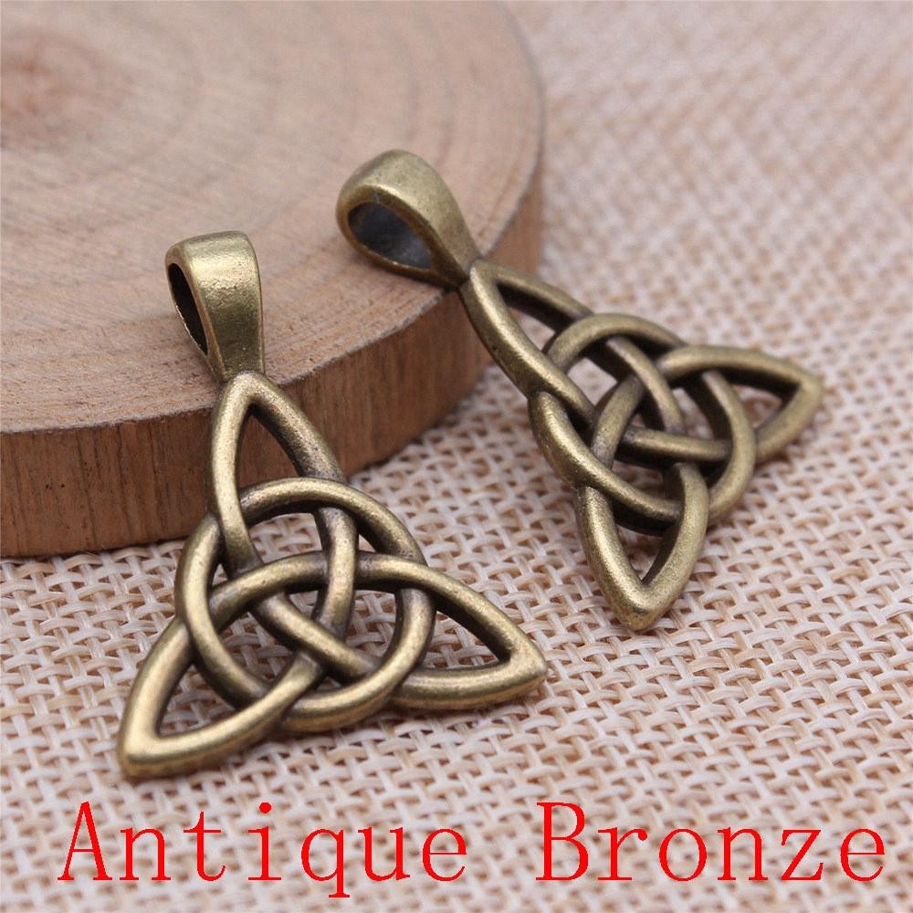 Подвески-шармы в форме кельтского узла для браслета, ожерелья, изготовления бижутерии, фурнитура для рукоделия