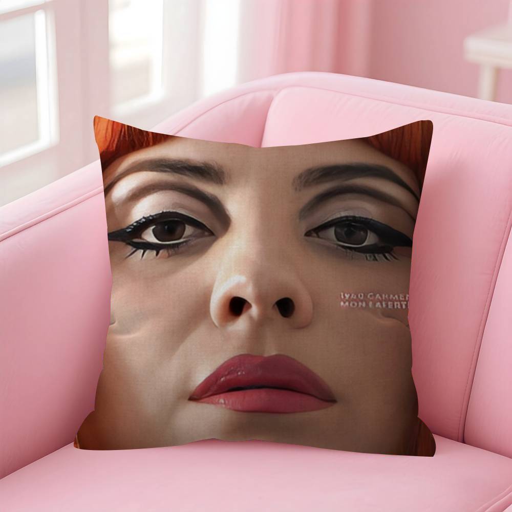 Singer MMon Laferte Music  Cushion Cover Car Throw Pillow Case For Sofa Car Christmas Gift 40x40cm 45x45cm