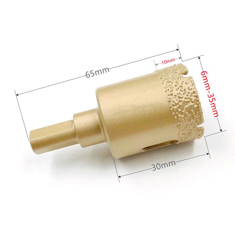 Diamond Coated Drill Bits Set 10-12Pcs 6-35mm Hole Saw Drill Kit tools Hand Tools for Glass Marble Granite Stone Tile Ceramic