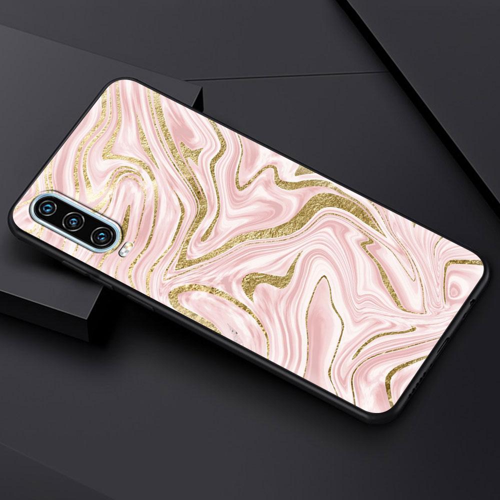 Чехол с мраморным узором и золотыми блестками для Huawei P50 P40 P30 Lite E P20 Pro Y9 Y7 Y6 2019 P Smart 2021 Z Y6p Y7a Y9s, мягкая крышка для телефона