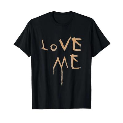 Футболка Love Me С стекающей краской Нездоровый Винтажный Универсальный Дышащий Дизайнерская одежда Стильный Топ Для Повседневной носки