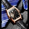 TEVISE Watch Barrel Watch Tourbillon Star Механический мужской ремень