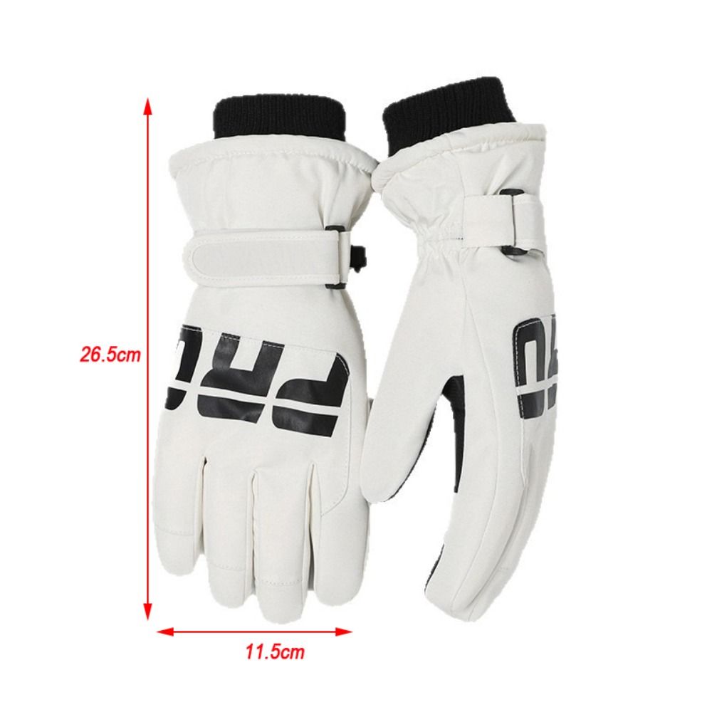 Winter Warm Touchscreen Ski Gloves Windproof Cycling Gloves New Outdoor Fleece-lined Mittens
