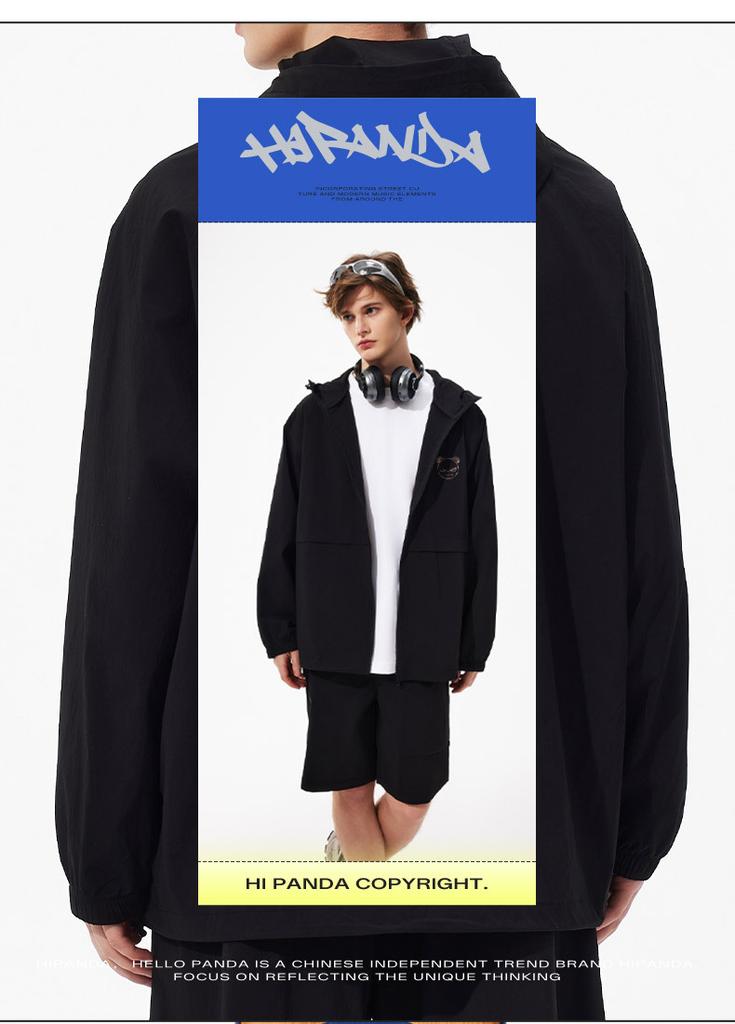 Hello Hipanda, Panda Fashion Hooded Waterproof Luxury Couple Jacket Breathable Jacket