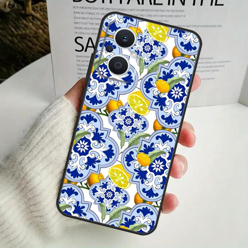 Mediterranean Lemon Case For OPPO Reno 11F 10 Pro 4 5 6 7 8 Lite 4Z 5Z 8T OPPO Find X6 X5 Pro X2 X3 Neo Cover
