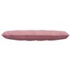 Back Cushion Pink 140 x 50 cm Cord Fabric