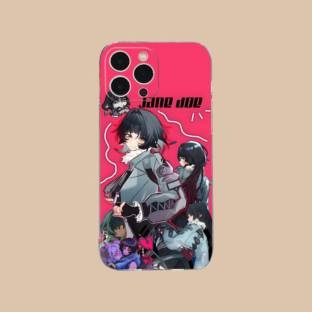 ZZZ Чехол для телефона Jane Doe для iPhone 17 16 15 14 13 12 11 X XR XS Air Pro Max Plus Mini Мягкий ТПУ Прозрачный Чехол