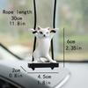 1pc Charming Cat Car Pendant, Cute Cat Dancing Cat, Creative Car Interior Rearview Mirror Decorative Pendant