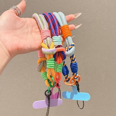 Removable Mobile Phone Lanyard Adjustable Phone Lanyard Strap New Braided Hand Rope Women