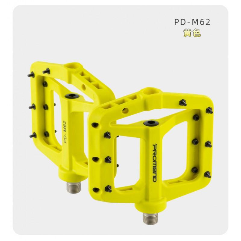 PD-M62 Mountain Bike Pedals With 3 Sealed Cartridge Bearings Nylon Body CrMo Steel Spindle MTB Road Folding Touring Bikes