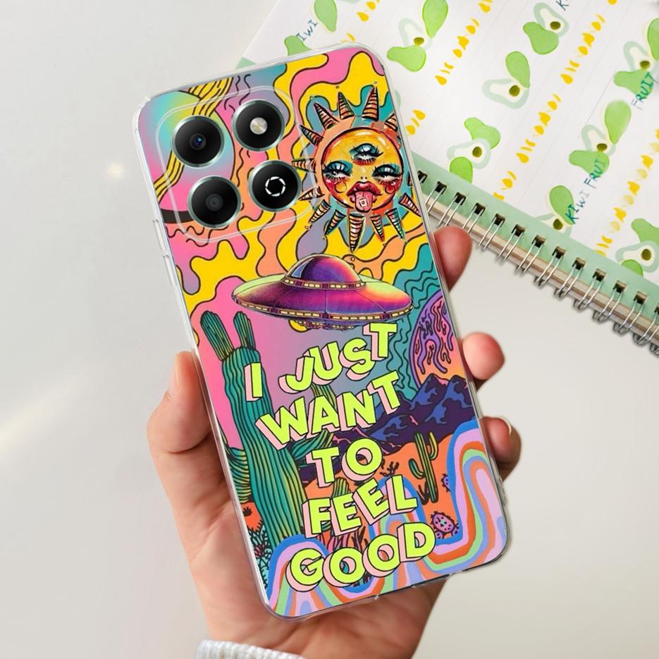 Чехол для Honor X6b JDY-LX1 JDY-LX2 Стильный painted чехол Мягкий силиконовый корпус Для Honor X6b X 6b HonorX6b Чехол для телефона 6.56'' Coque