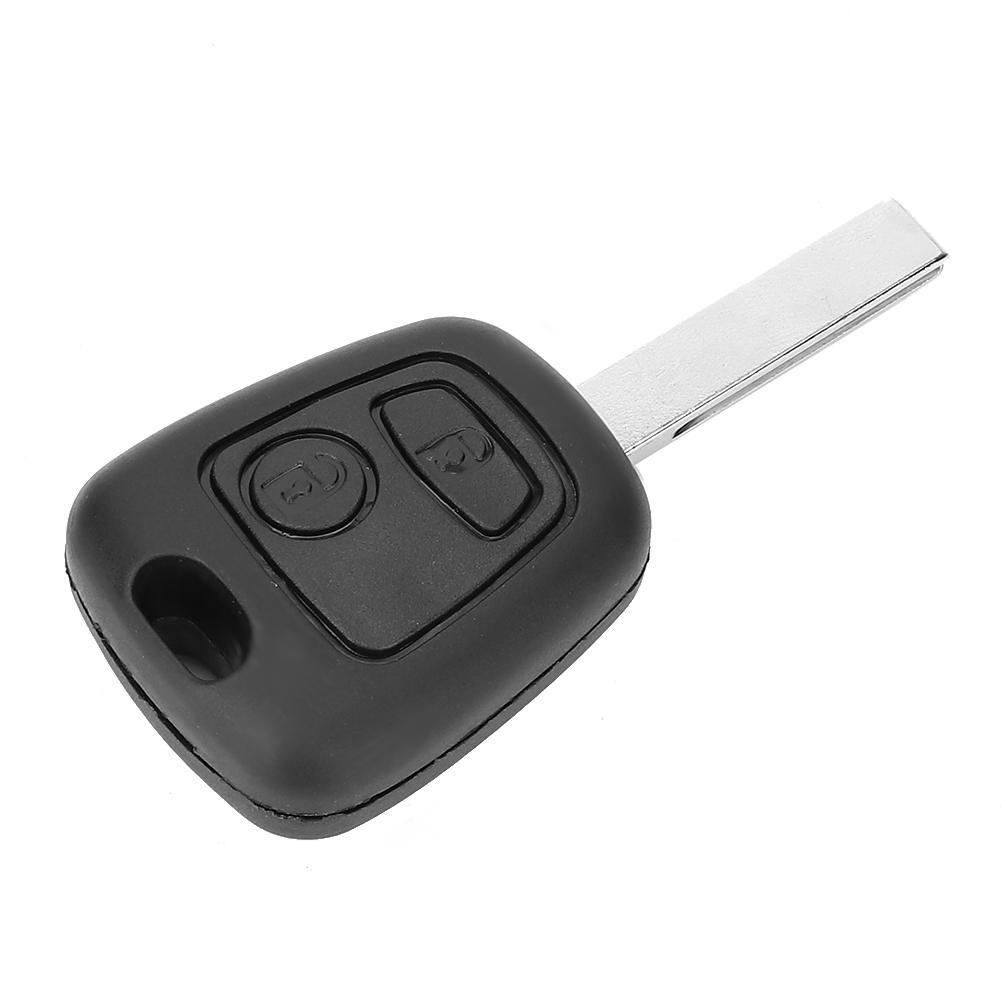 2-кнопочный автомобильный чехол для дистанционного ключа с пазом, подходящий для Peugeot 107 207 307 407