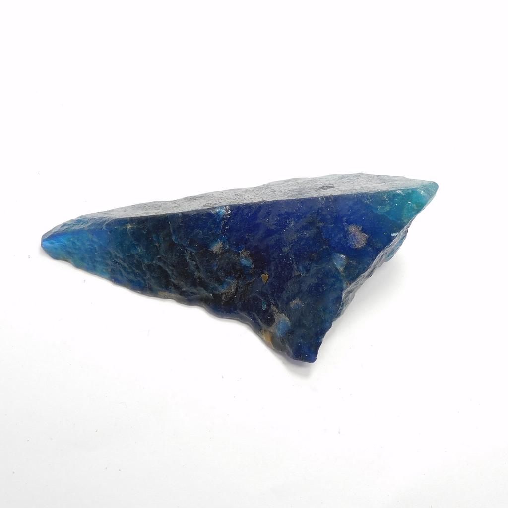 Natural Blue Aquamarine Loose Gemstone Dyed Uncut Rough 398.95 ct for Lapidary and Gem Collections
