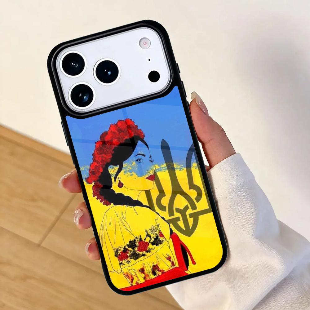U/kraine Ukrainian girl Phone Case For Apple iPhone 17 air 16 Pro Max 15 Pro Max 14 13 12 11 Mini Back Cover