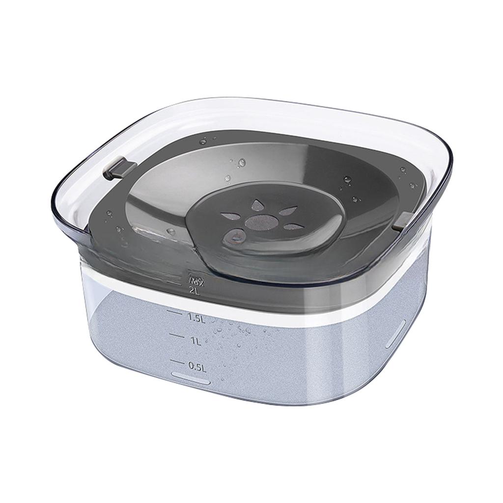 Миска для воды для собак с защитой от проливания, большая миска для собак с защитой от проливания сокращает необходимость в наполнении, не допускает загрязнения, не допускает капель, медленно пьющая вода для любителей поить