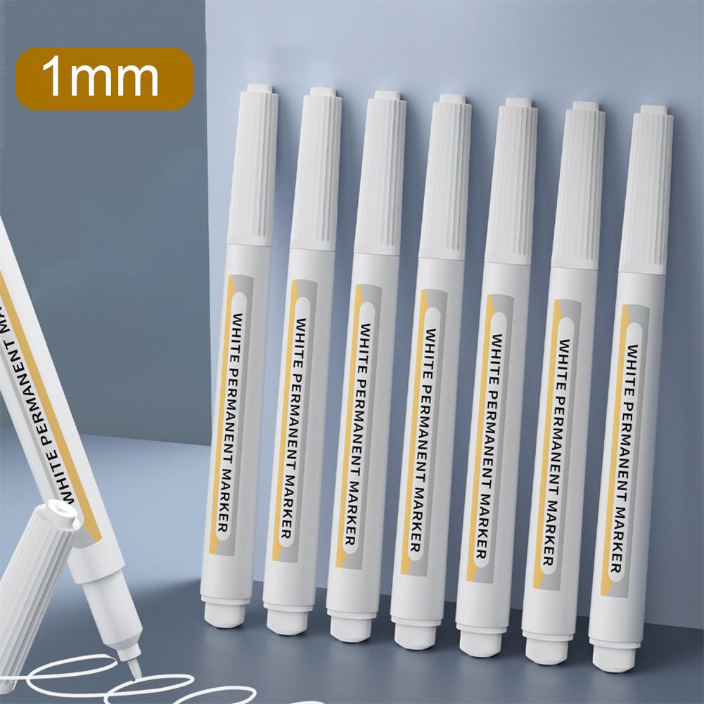 Белые, черные, красные маркеры 1,0 мм, масляная водостойкая ручка для краски для шерсти, холста, шин, стекла, камня, металла, маркеры для рисования граффити, канцелярские принадлежности
