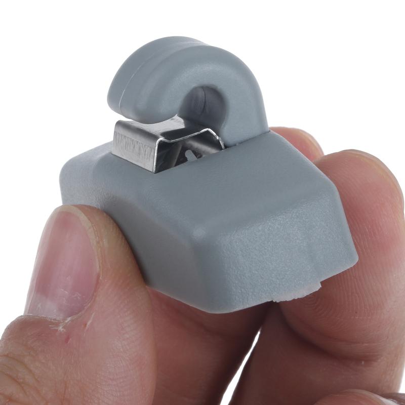 2Pcs Car Front Sun Visor Bracket Clips Car Hook Fasteners 3B0857563 3B0857561B for Skoda Fabia Octavia Superb Auto Parts Grey