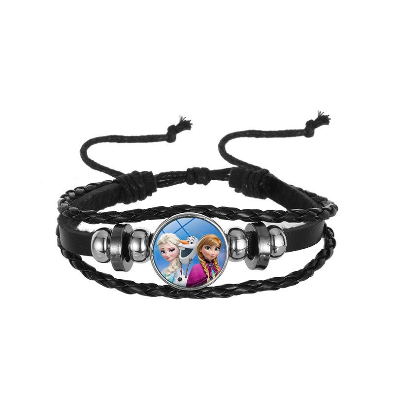 1Pc Disney Princess Frozen Elsa Anna Cinderella Mermaid Rapunzel Bangle Bracelet