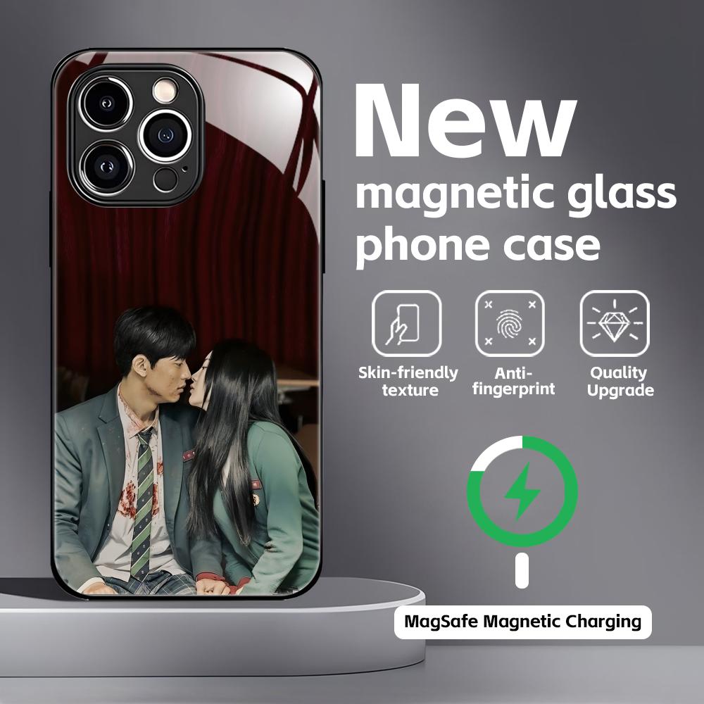 All of Us Are Dead Phone Case For iPhone17 16 15 14 13 12 11 X XR XS 8 Plus Mini Pro Max Glass Magnetic Case