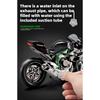 1/9 Kawasaki H2R Сплав Гоночный Мотоцикл Модель Литые Металлические Трековые Спортивные Мотоциклы Модель Звук и Свет с Распылением Детские Игрушки Подарки