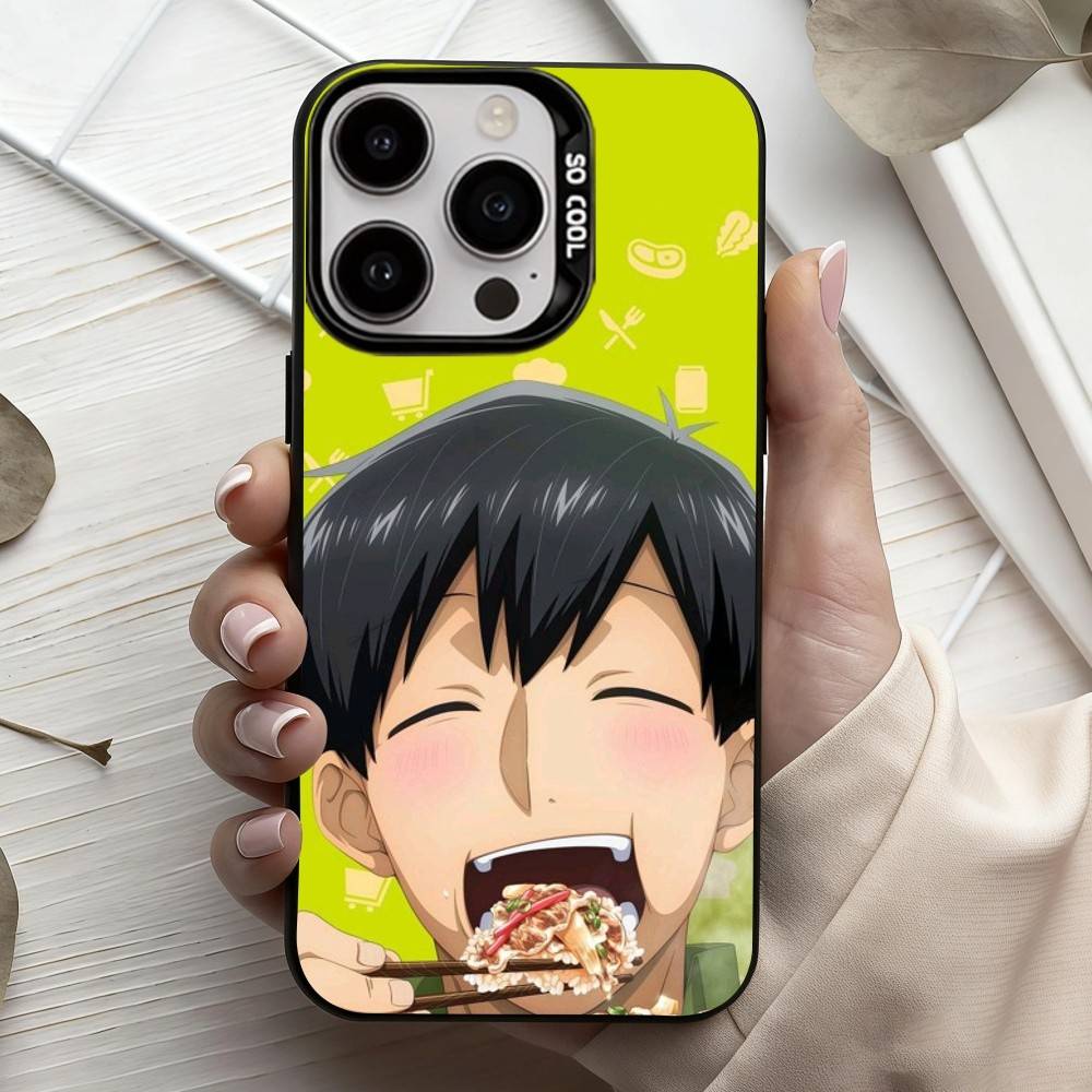Tondemo Sukiru de Isekai Horo Meshi Phone Case For iPhone17,16,15,14,13,12,11 Plus,Pro Max Black Candy Silver Plated Cover