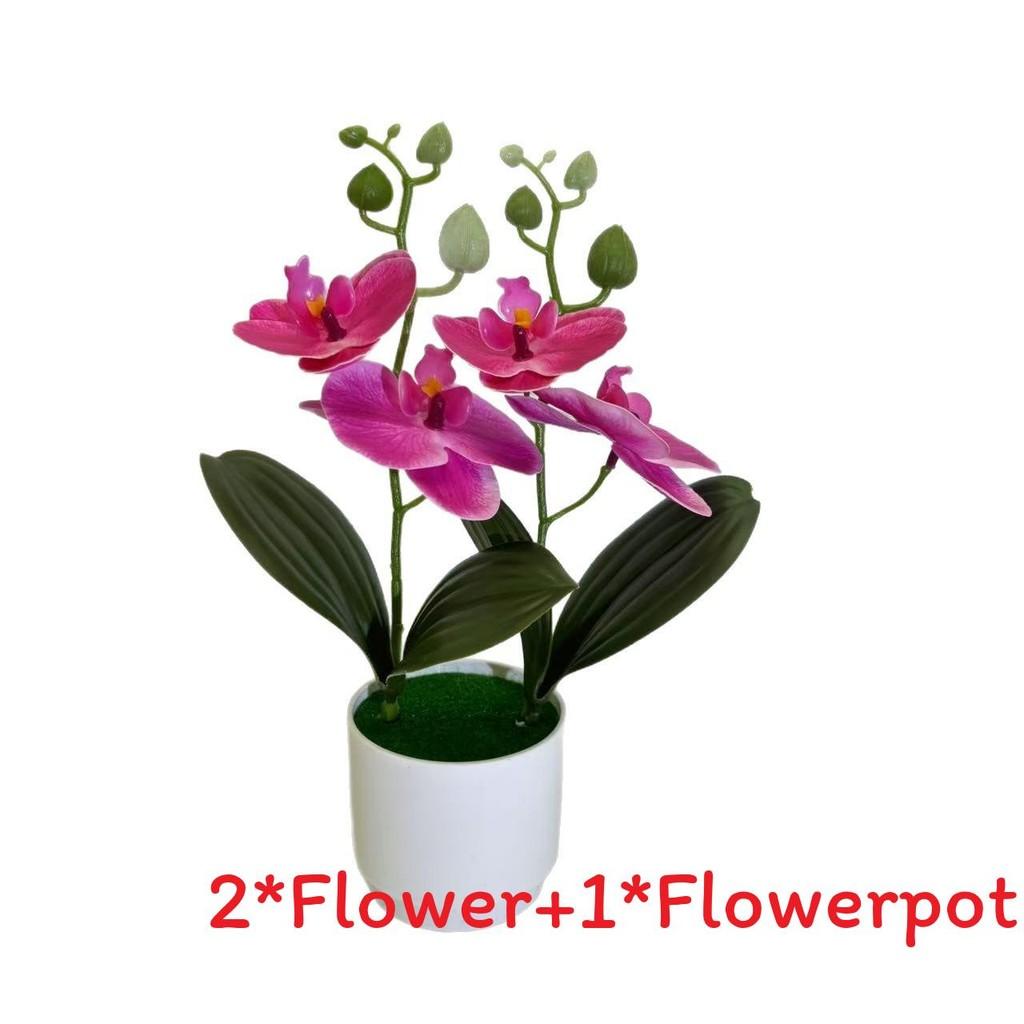 Butterfly Orchid Imitation Flower Set For Home Interior And Outdoor Garden Decoration