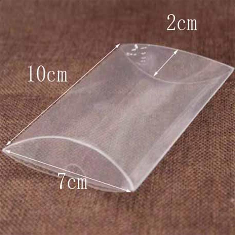 10 шт. прозрачная ПВХ-подушка подарочная коробка для конфет свадебный подарок невеста упаковка и коробка для демонстрации конфет праздничные атрибуты сувенирная коробка