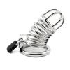 Irisco De Luxe Steel Cock Cage Penis Lock for Male Gay Bdsm Anal Sex Chastity Device High Quality Sex Toy