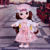 Мини подвижная 21 шарнирная кукла 16 см, игрушка для девочек, 3D большие глаза, BJD принцесса, полная одежда, коллекция платьев, детская кукла в подарок