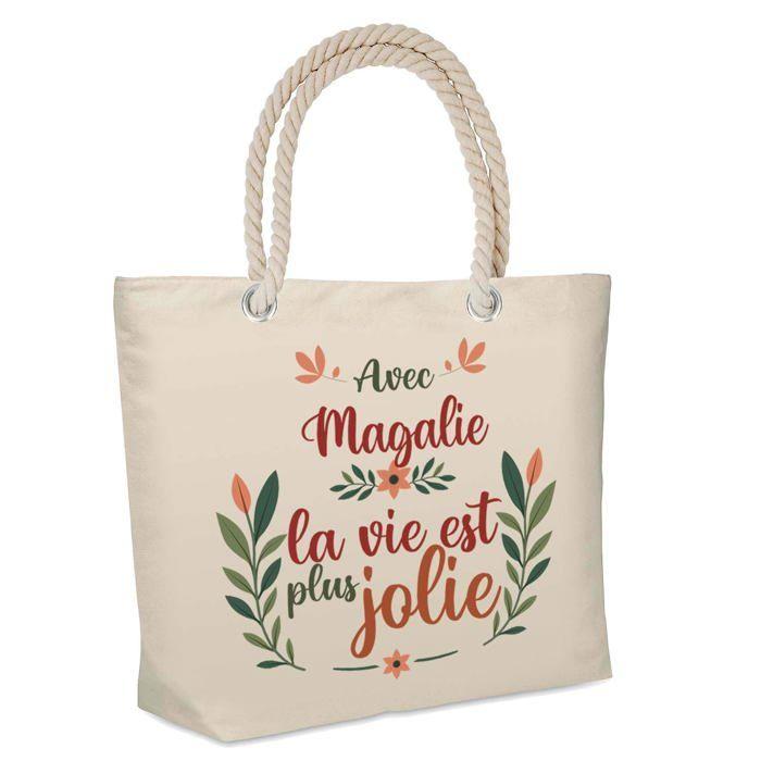 Sac isotherme de plage Magalie la vie est plus jolie