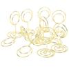 20Pcs Table Number Stands Round Shaped Stable Electroplated Metal Widely Used Place Card Holder for Wedding Party