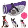 Autumn and Winter Waterproof Pet Jacket with Harness Warm Dog Clothes for Small Large Dogs Labrador Coat Chihuahua French Bulldog Outfits